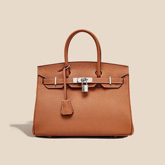 Leather bag — Caramel — 1 |oriona-color:Caramel|oriona-variant:Caramel / Silver-tone|