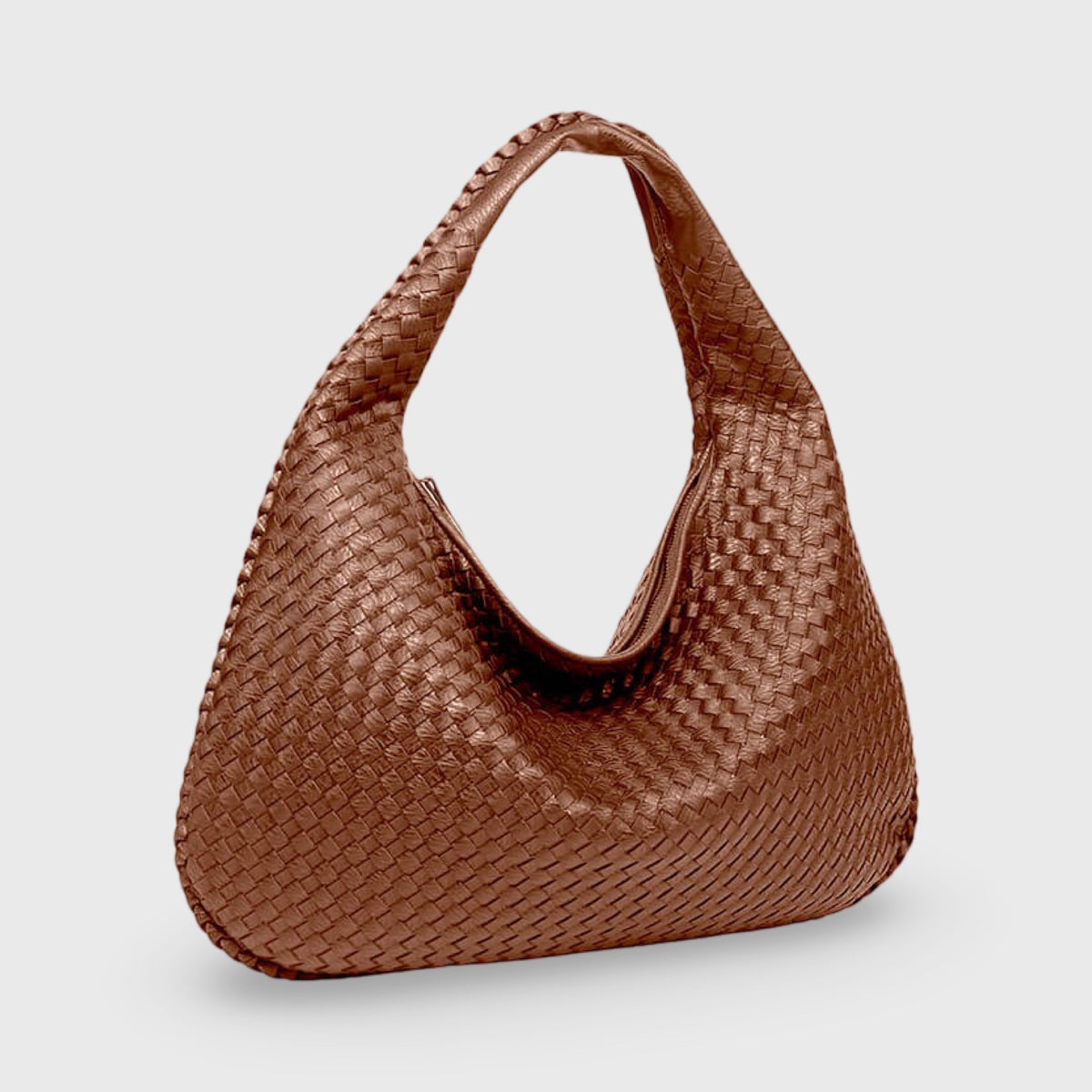 Clean Line Woven Bag — Brown — 1 |oriona-color:Brown|