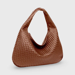 Clean Line Woven Bag — Brown — 1 |oriona-color:Brown|