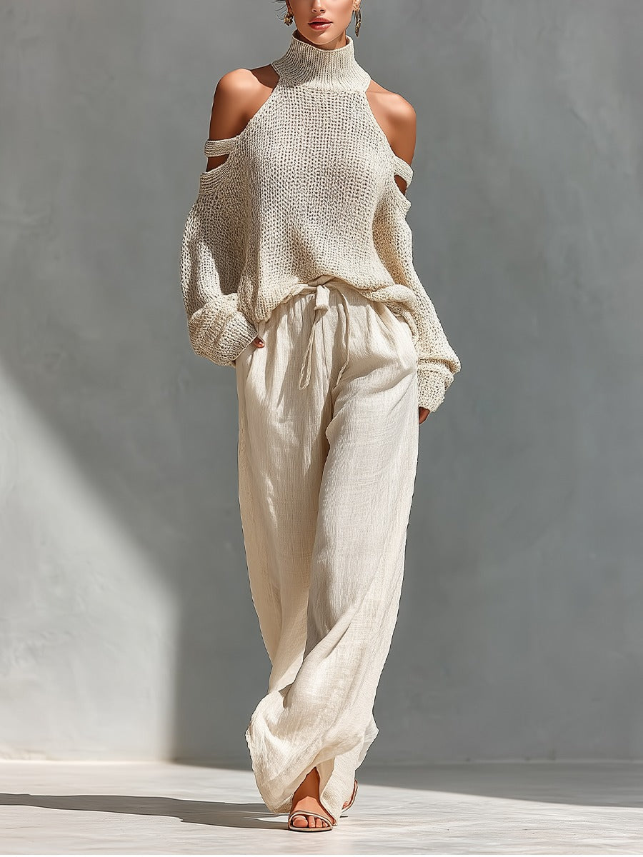 Camilla • Conjunto de punto y lino a la moda