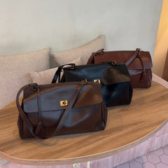 Compact shape leather bag — Coffee — 24 |oriona-color:Coffee|