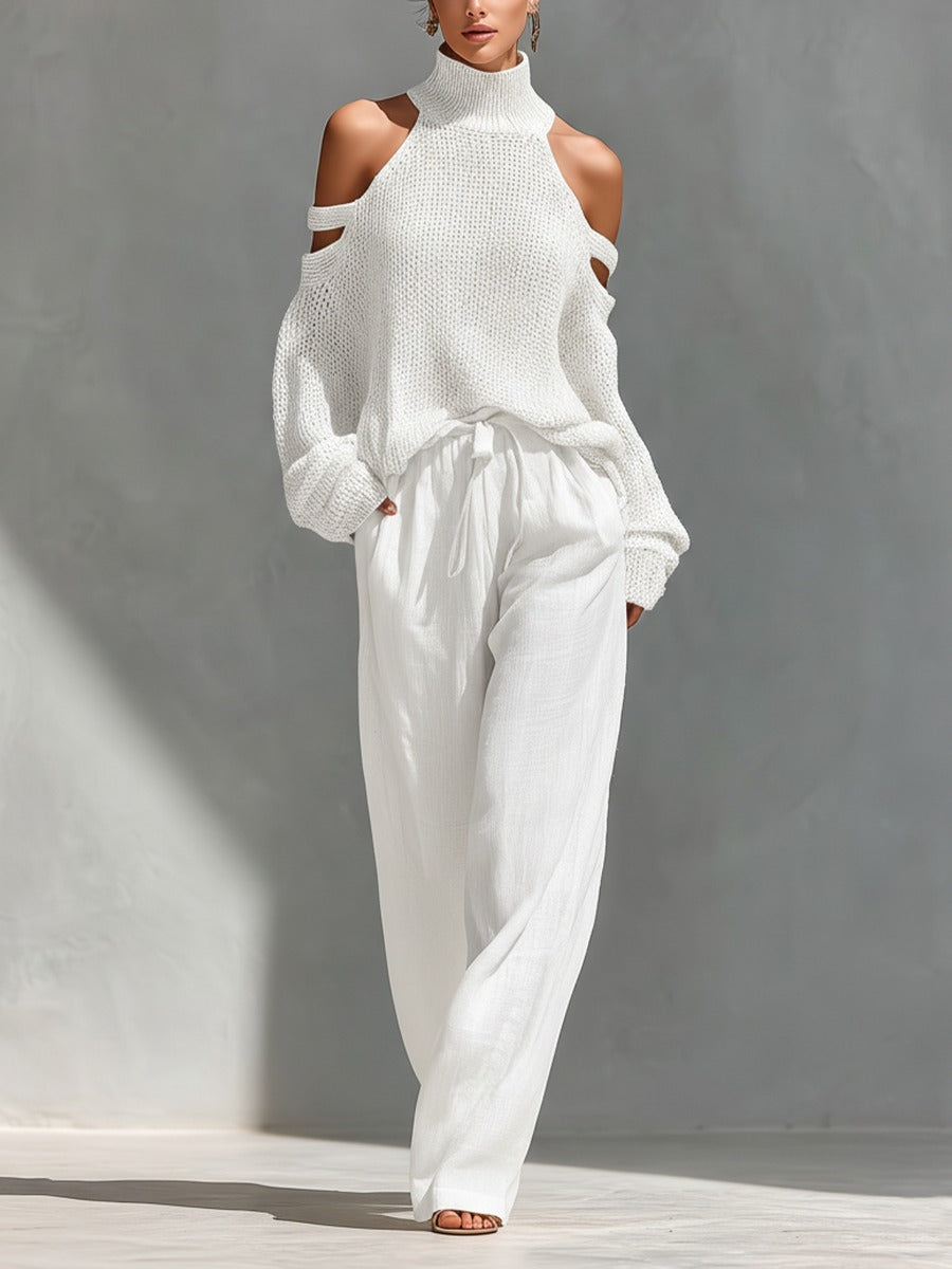 Camilla • Conjunto de punto y lino a la moda