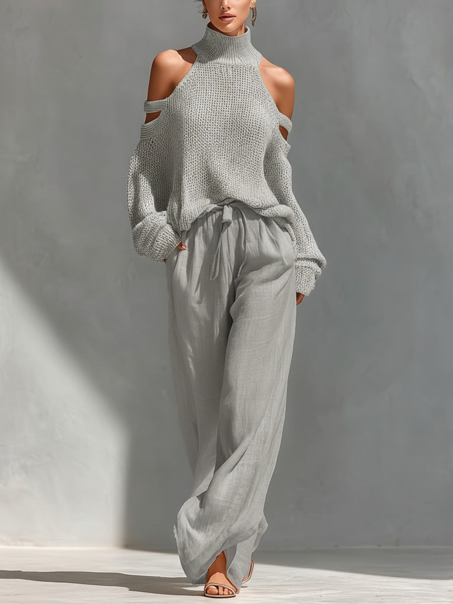 Camilla • Conjunto de punto y lino a la moda