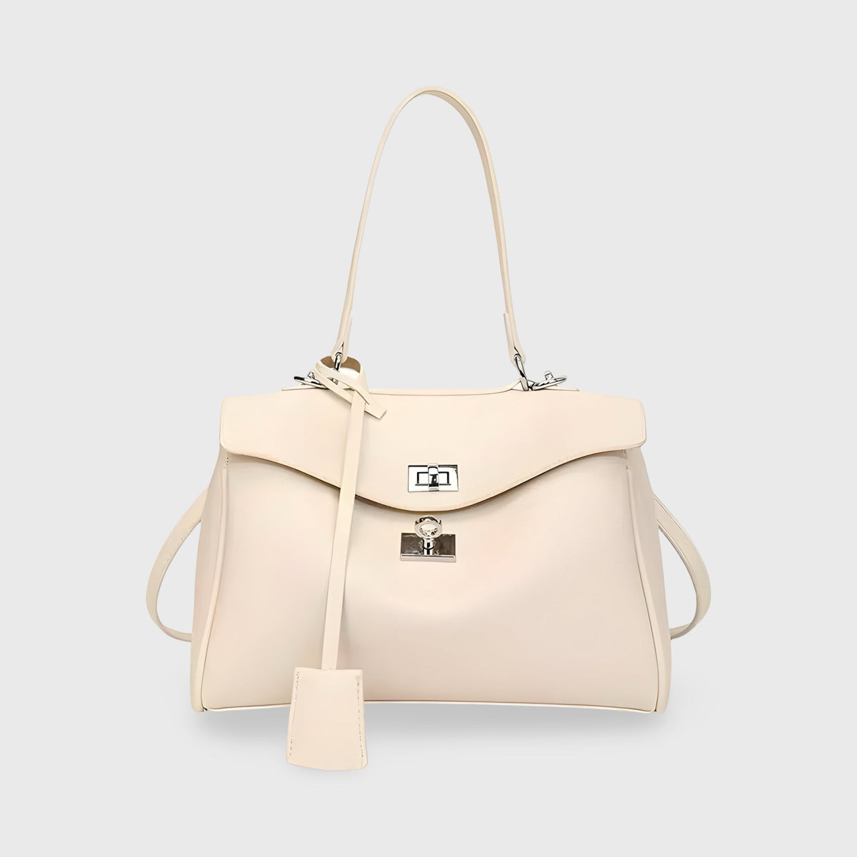 Modern Cut Shoulder Bag — Cream White — 1 |oriona-color:Cream White|