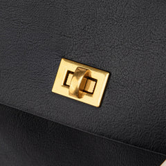 Compact shape leather bag — Black — 15 |oriona-color:Black|