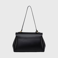 Compact shape leather bag — Black — 11 |oriona-color:Black|