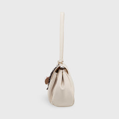 Compact shape leather bag — White — 8 |oriona-color:White|
