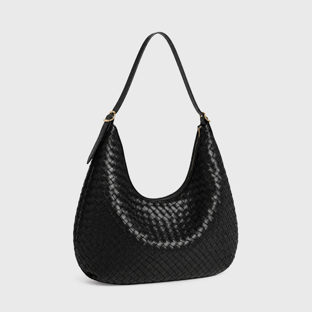 Woven Bag Feminine Line — Black — 2 |oriona-color:Black|