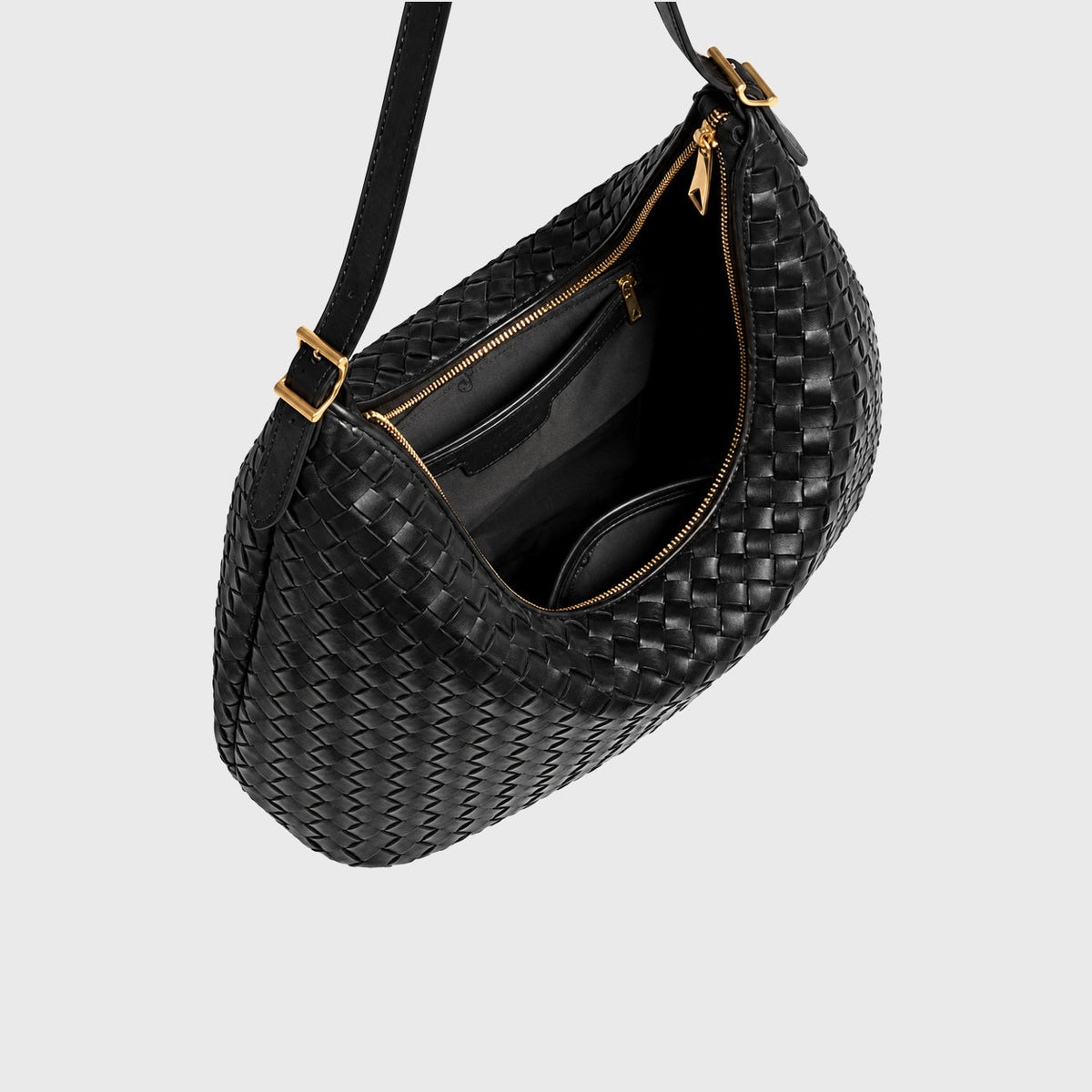 Woven Bag Feminine Line — Black — 6 |oriona-color:Black|