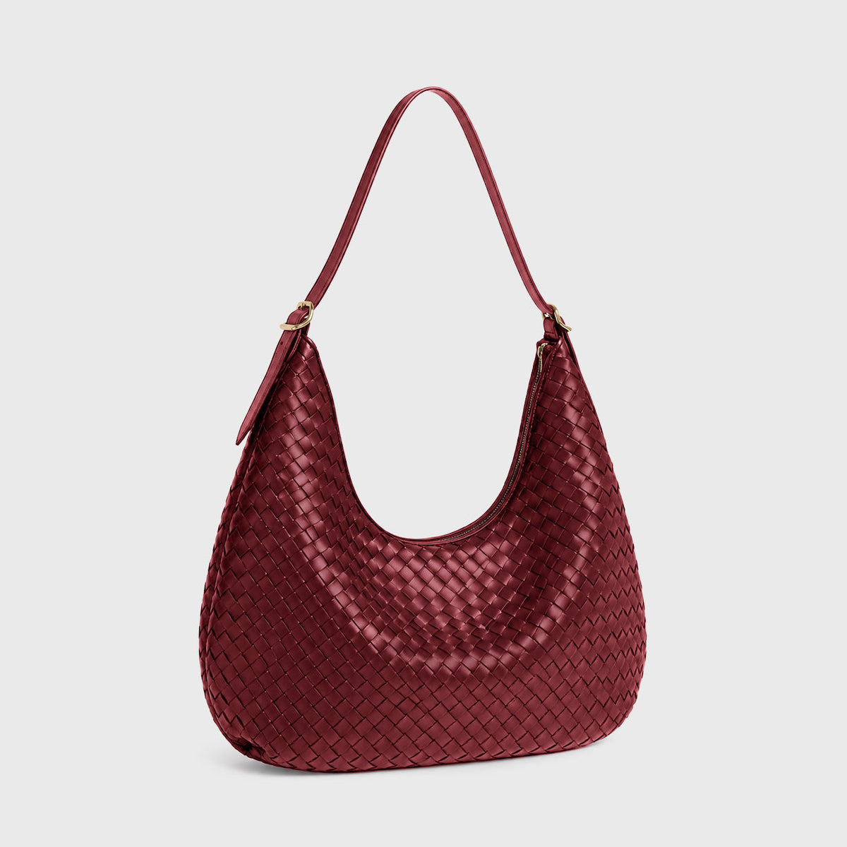 Woven Bag Feminine Line — Burgundy — 2 |oriona-color:Burgundy|
