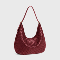 Woven Bag Feminine Line — Burgundy — 2 |oriona-color:Burgundy|