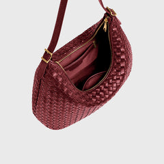 Woven Bag Feminine Line — Burgundy — 6 |oriona-color:Burgundy|