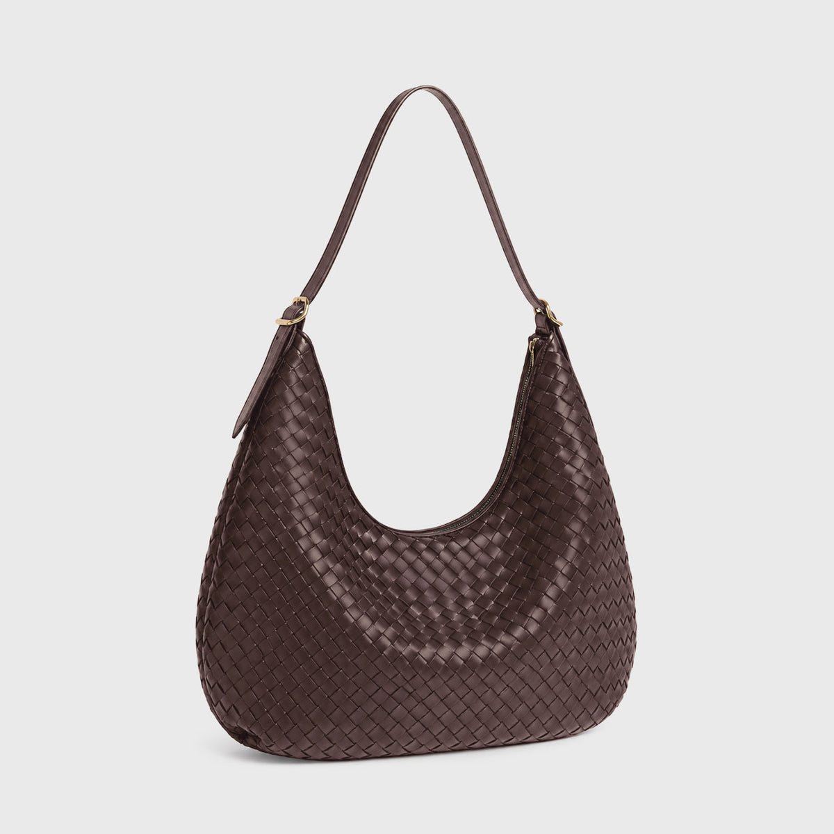 Woven Bag Feminine Line — Coffee — 16 |oriona-color:Coffee|