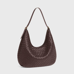 Woven Bag Feminine Line — Coffee — 16 |oriona-color:Coffee|