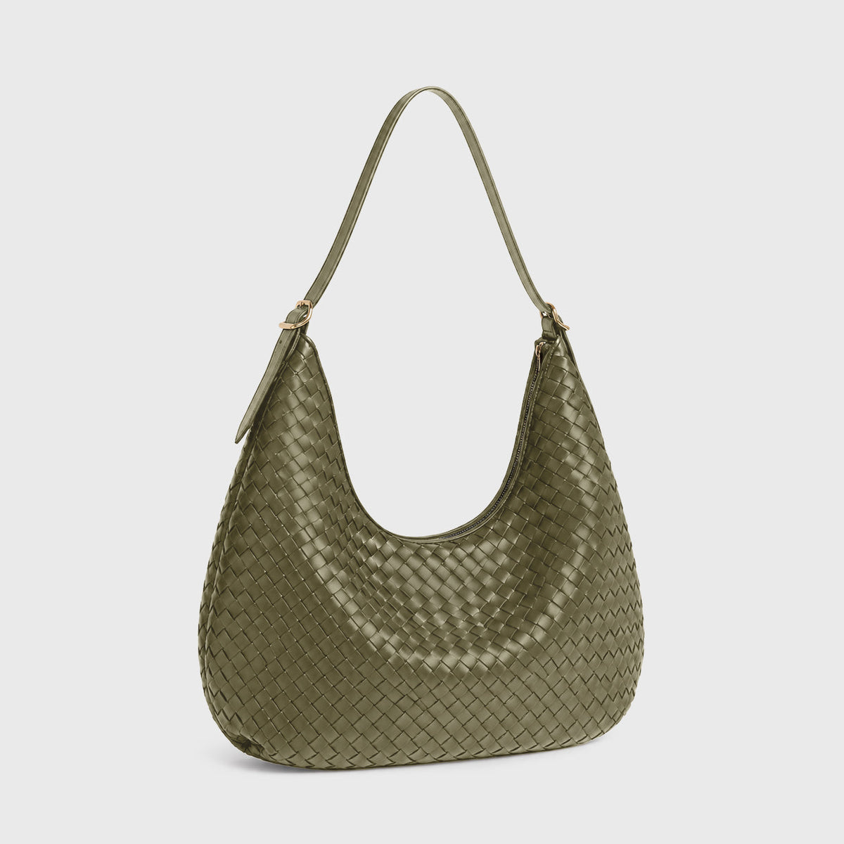 Woven Bag Feminine Line — Olive Green — 2 |oriona-color:Olive Green|