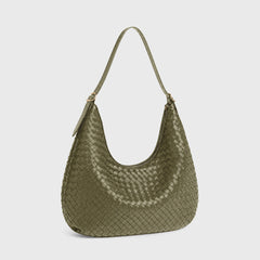 Woven Bag Feminine Line — Olive Green — 2 |oriona-color:Olive Green|
