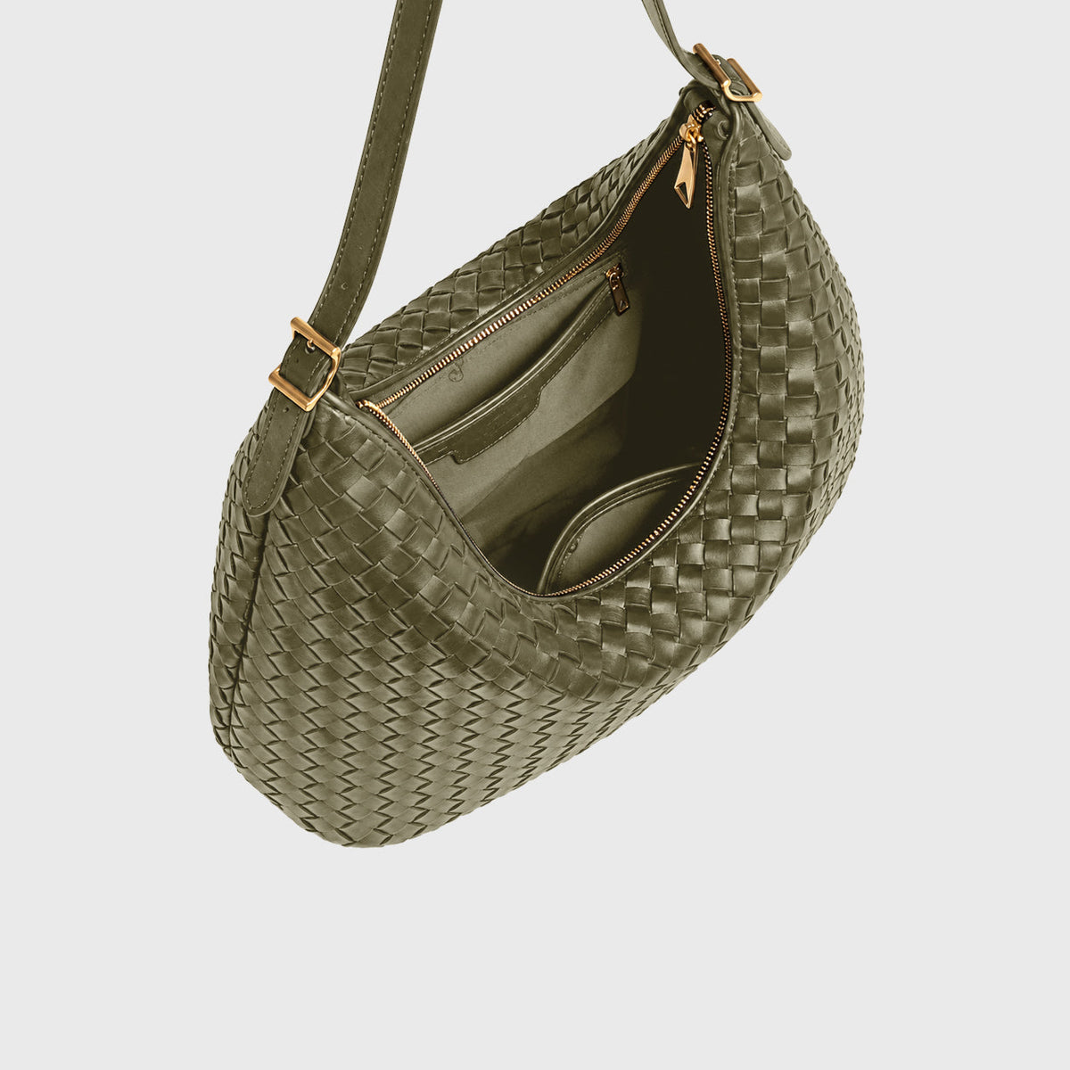 Woven Bag Feminine Line — Olive Green — 6 |oriona-color:Olive Green|