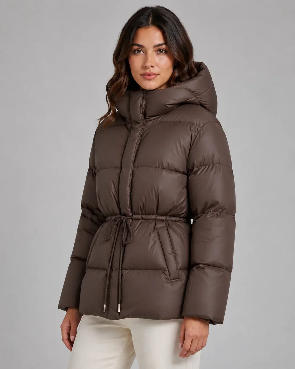 Padded Jacket — Chocolate brown