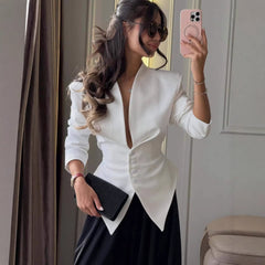 Structured Jacket Red Contemporary Edition — White