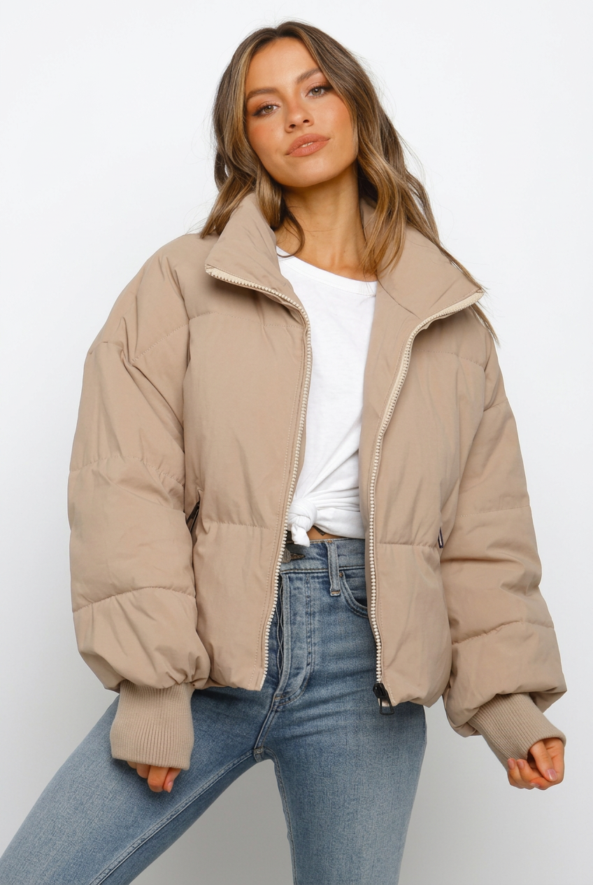 Padded Jacket Modern Profile 98 — Khaki