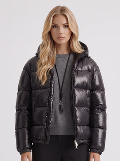 Fluid Cut Padded Jacket — Black