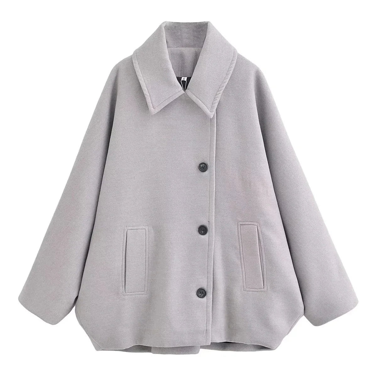 Refined Silhouette Structured Jacket — Grey