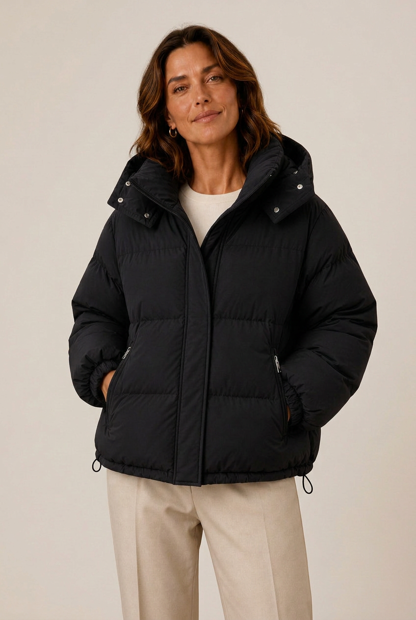 Lightweight Structure Padded Jacket — Black