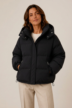 Lightweight Structure Padded Jacket — Black