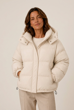 Lightweight Structure Padded Jacket — Ivory