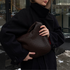 Clean Line Woven Bag — Chocolate — 2 |oriona-color:Chocolate|