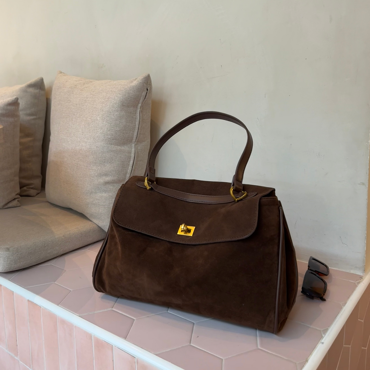 Shoulder Bag — Dark Brown — 6 |oriona-color:Dark Brown|