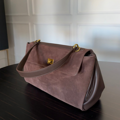 Slender Profile Shoulder Bag — Coffee — 4 |oriona-color:Coffee|