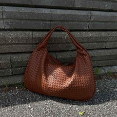 Clean Line Woven Bag — Brown — 2 |oriona-color:Brown|
