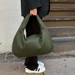 Clean Line Woven Bag — Green — 4 |oriona-color:Green|