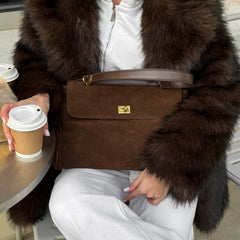Shoulder Bag — Dark Brown — 5 |oriona-color:Dark Brown|
