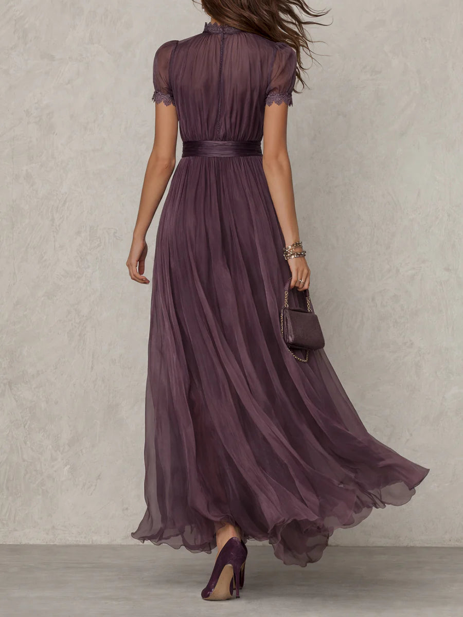 Flavia • Vestido con escote de ojo de cerradura