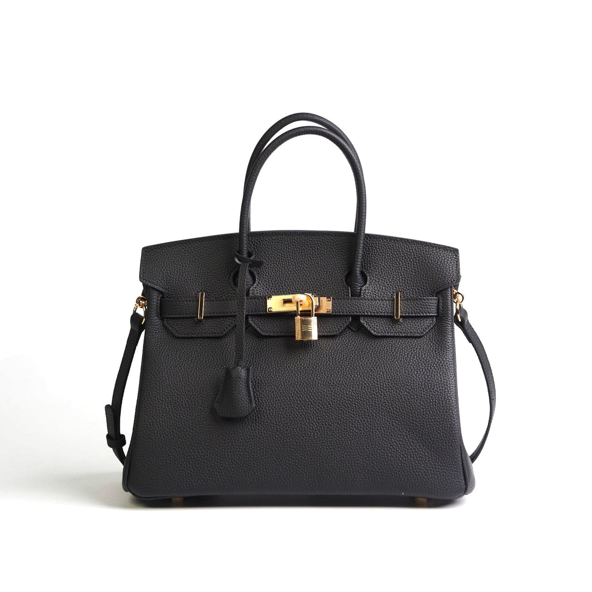 Leather bag — Black — 1 |oriona-color:Black|oriona-variant:Black / Gold-tone|