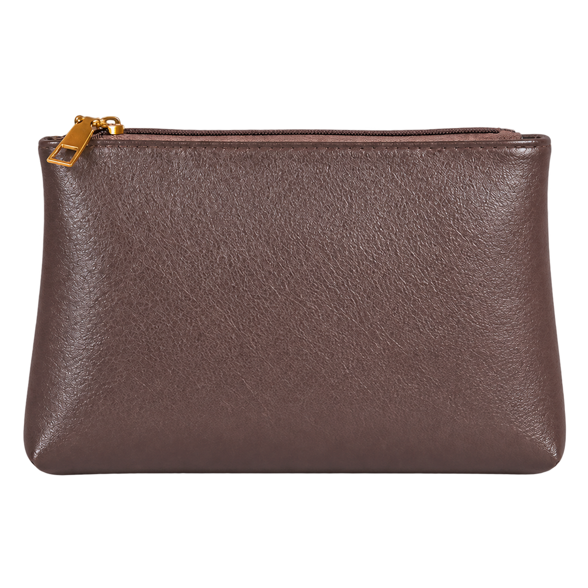 Pochette organizer con zip effetto pelle — vista trasera