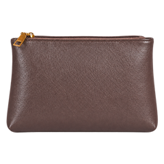 Pochette organizer con zip effetto pelle — vista trasera