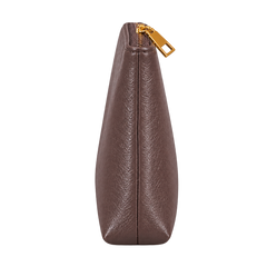 Pochette organizer con zip effetto pelle — vista lateral