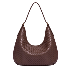 Borsa a mezzaluna intrecciata sottile — vista trasera