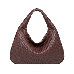 Borsa hobo intrecciata oversize — vista trasera