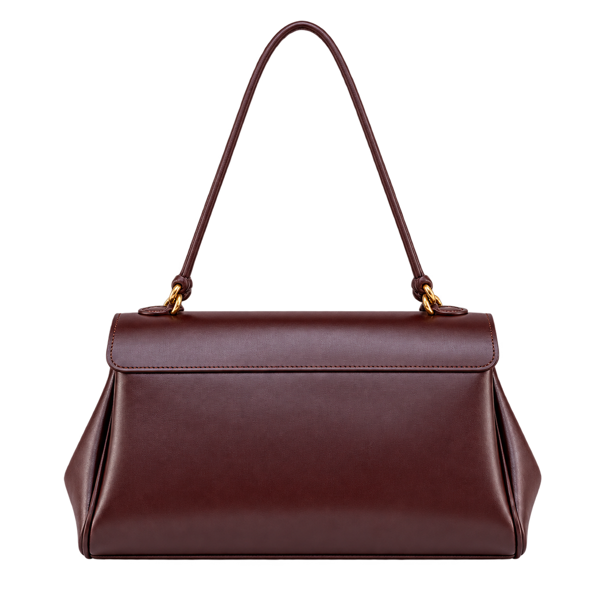 Borsa a patta vintage effetto pelle — vista trasera