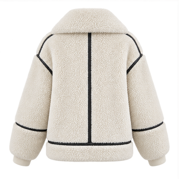 Katherine | Women's Oversized Teddy Jacket — back