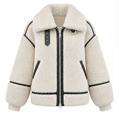 Katherine | Women's Oversized Teddy Jacket — front