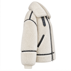 Katherine | Women's Oversized Teddy Jacket — side