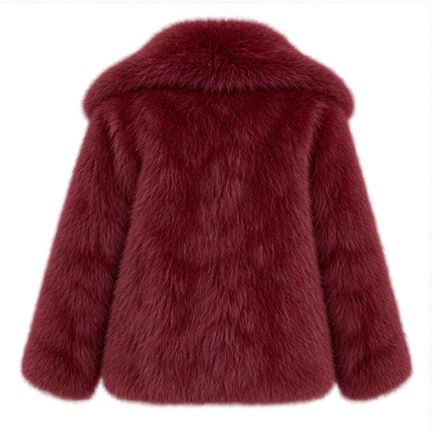 Emma | Women's Oversized Faux Fur Coat — back