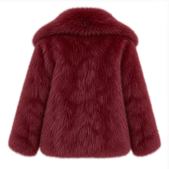 Emma | Women's Oversized Faux Fur Coat — back