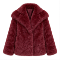 Emma | Women's Oversized Faux Fur Coat — front