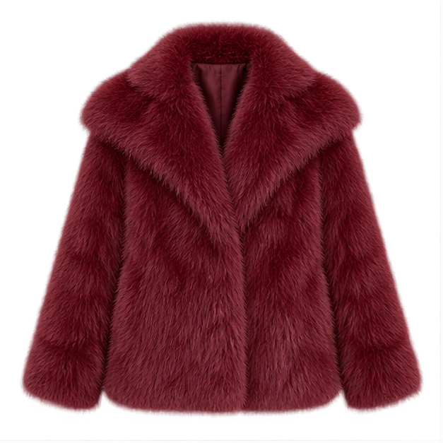 Emma | Women's Oversized Faux Fur Coat — front